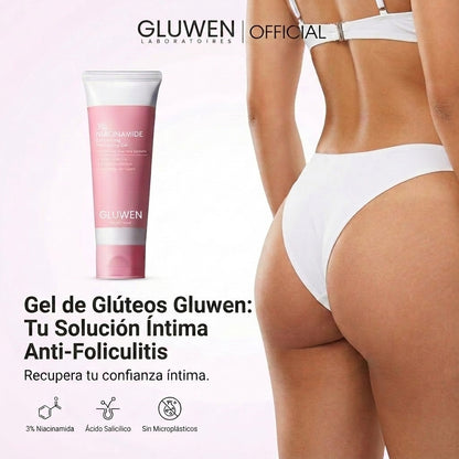 Gluwen - Gel de Glúteos 2 en 1: Anti-Foliculitis y Efecto Aclarante
